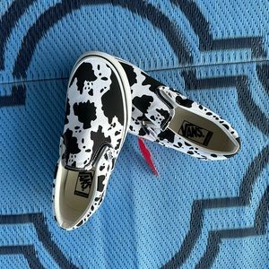 Cow Print Vans! Brand new!